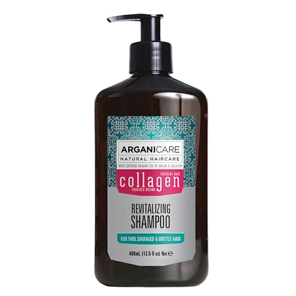 Arganicare Kollageeni Elvyttävä Shampoo Ohuille Hiuksille, 400 ml