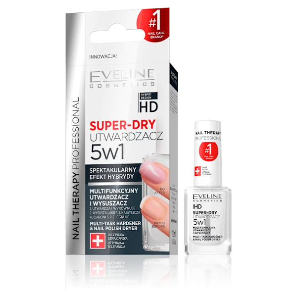Eveline Cosmetics Nagelterapi Professionell Super-Torr 5-i-1 Mul