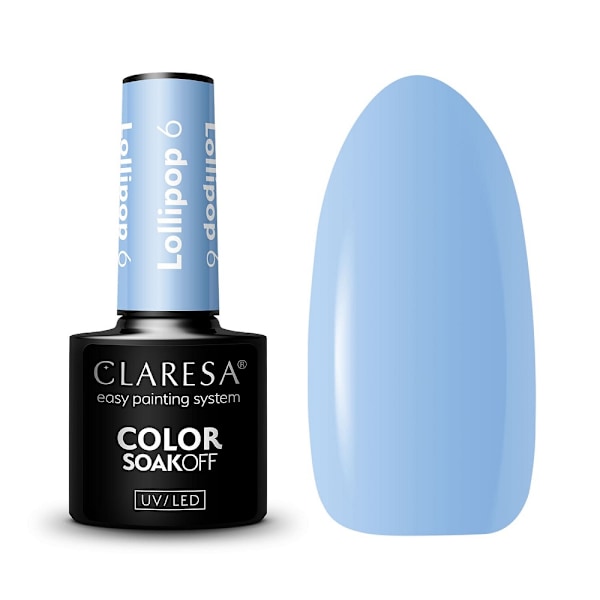 Claresa Soak Off UV/LED-geelilakka "Lollipop" 6,5g
