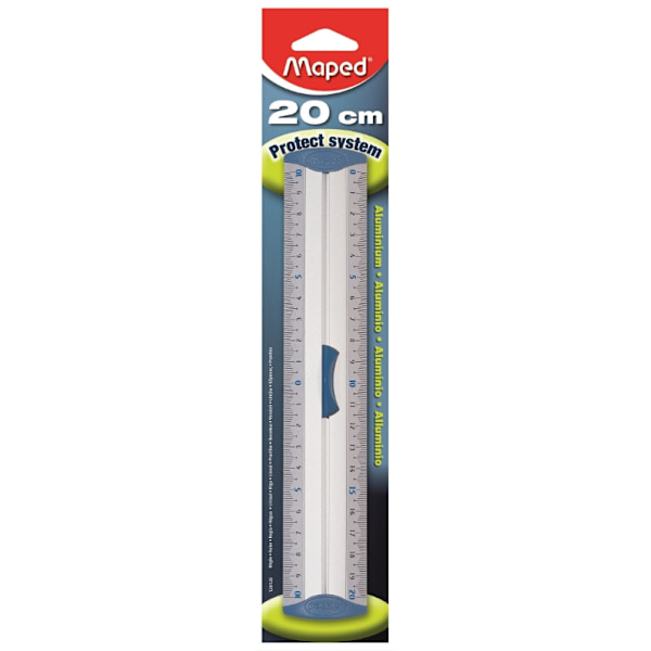 20 cm Ergonomisk Aluminiumlinjal