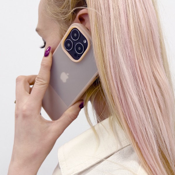 Kingxbar Silikonskal Rosa För iPhone 13 Pro - Plain-serien Etui
