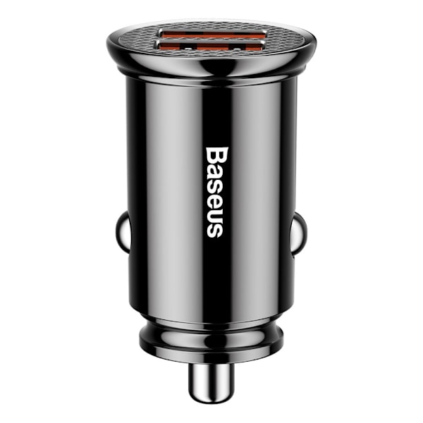 Baseus Cirkulär intelligent billaddare 2x USB QC3.0 Quick Charge