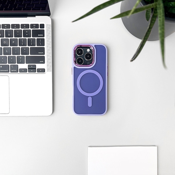Magnetiskt Skal MagSafe för iPhone 16 Pro Max - Lila