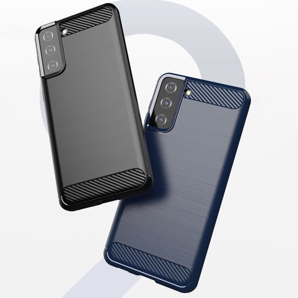 Elastiskt Kolfodral för Samsung Galaxy S21+ 5G/ Svart – Skyddand