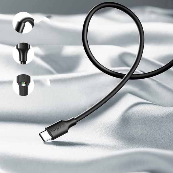 Ugreen US287 USB-A till USB-C Kabel 3A 1/5m - Svart