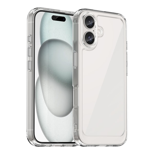iPhone 16 Plus Transparent Gelram Fodral - Outer Space Design