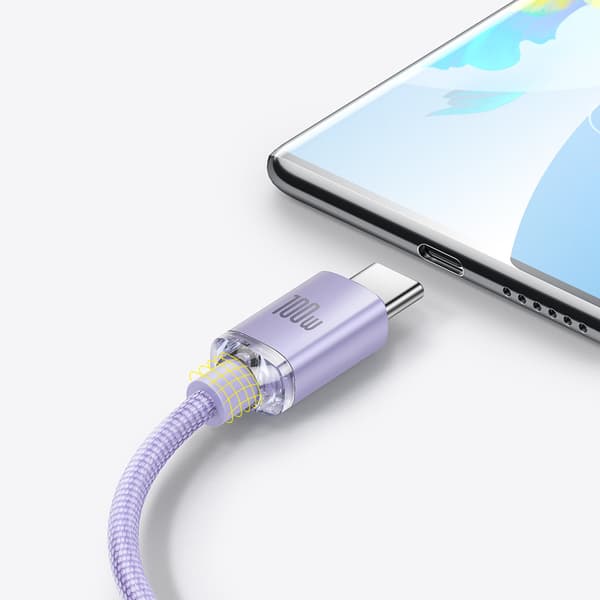 Baseus Crystal Shine USB Typ A till USB Typ C Snabbladdnings- oc