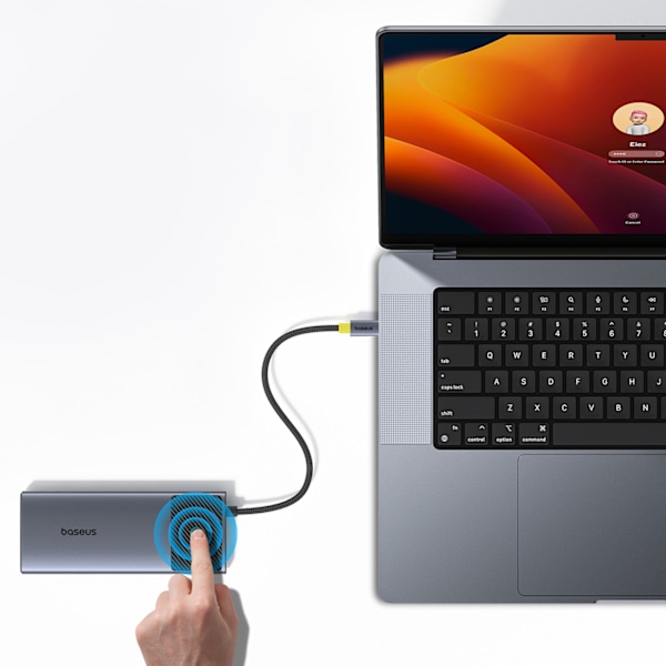 Baseus Metal Gleam Series II 7-i-1 USB-C Hub med PD100W/ 2x HDMI