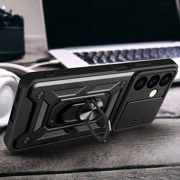 Skyddsfodral Hybrid Armor Camshield till Samsung Galaxy S24+ med