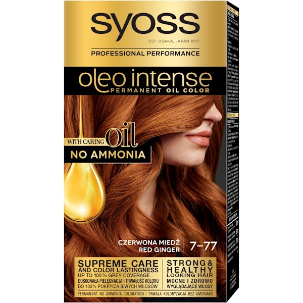 Syoss Oleo Intense Hårfärg - 7-77 Röd Koppar