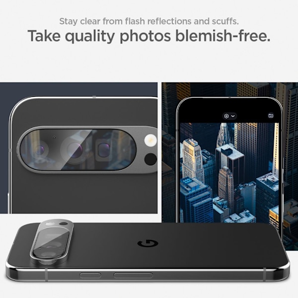 Härdat Glas för Kamera Spigen Optik.tR Ez Fit för Google Pixel 9