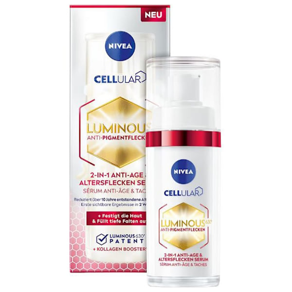 Nivea Cellular Luminous 630 Serum 2-i-1 mot pigmentfläckar och r
