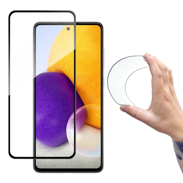 Wozinsky Full Cover Flexi Nano härdat glas med ram för Samsung G