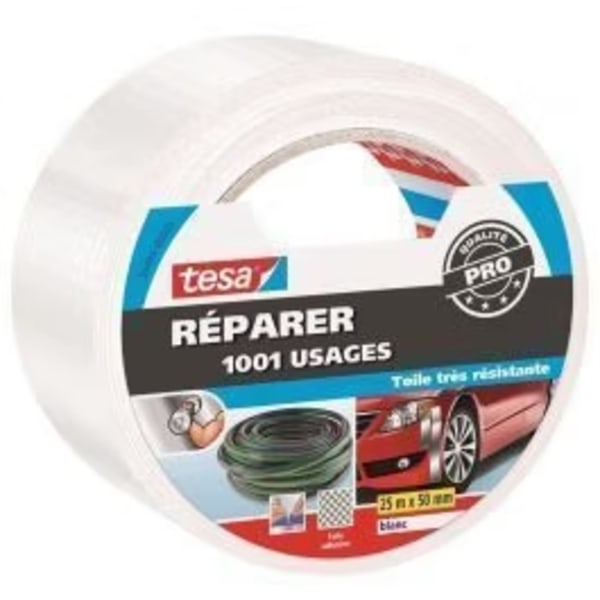 Tesa Reparationsband vit 25 m x 50 mm/ 1 styck (produkt från Tys