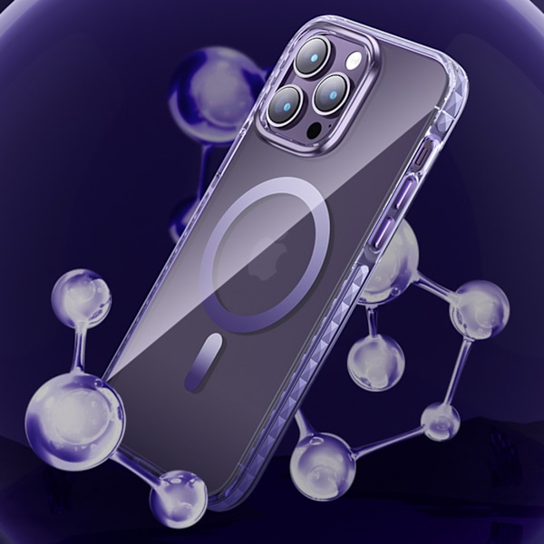Kingxbar PQY Ice Crystal magnetiskt skal iPhone 14 Plus MagSafe