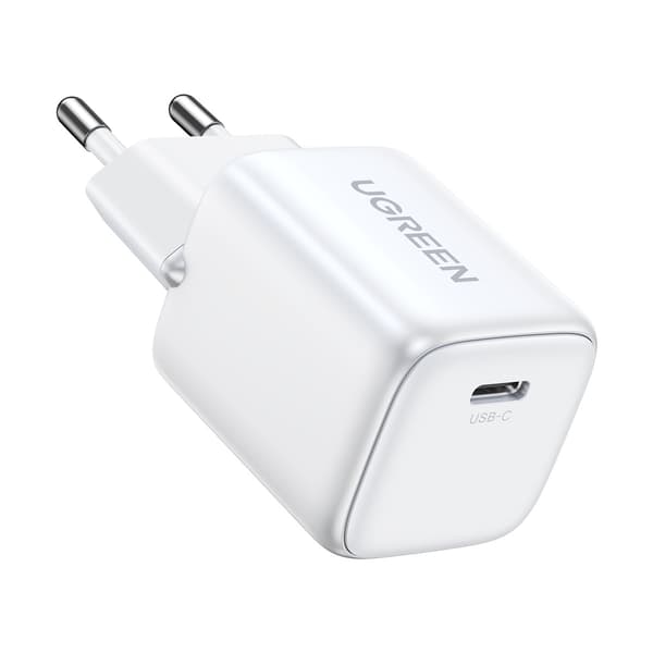 Ugreen Nexode Mini CD318 Laddare USB-C GaN 20W Vit - PD 3.0 / QC