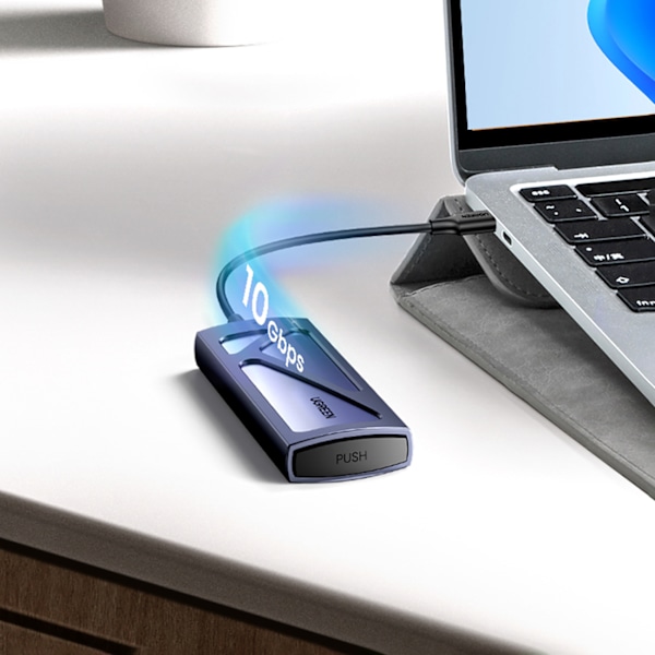 Ugreen CM578 M.2 NVMe-fodral 10Gbps svart inkl. USB-C/USB-A & US
