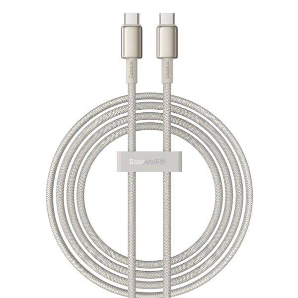 Baseus Tungsten Gold USB-C till USB-C Kabel 100W 2m - Guld