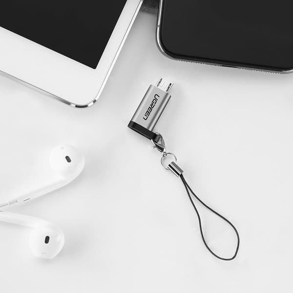Ugreen Adapter USB Typ C till micro USB Grå (50590)