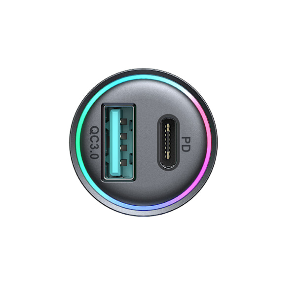 Joyroom JR-CCN04 Kompakt Laddare 60W USB-A & USB-C - Svart