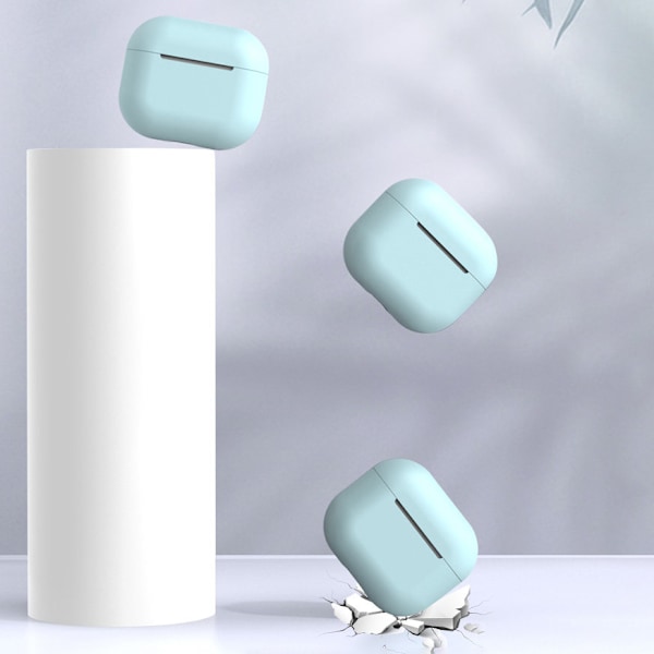 Silikonskal för AirPods 2/1 - Mjukt skyddsfodral/ vitt (Case C)