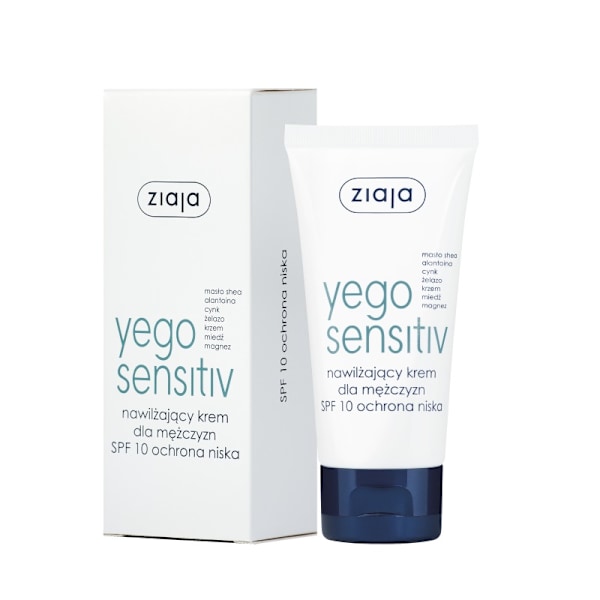 Ziaja Yego Sensitiv Fuktighetskräm SPF 10 för män/ 50 ml