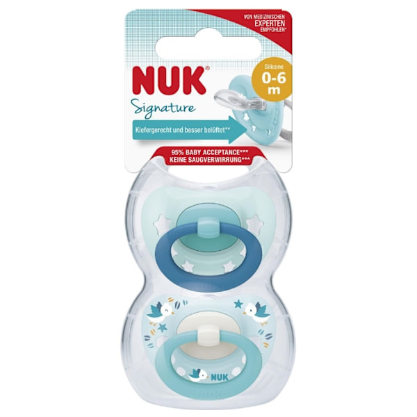 Nuk Signatur Silikonsked/ Grupp 1/ 2-pack (Importerad från Tyskl