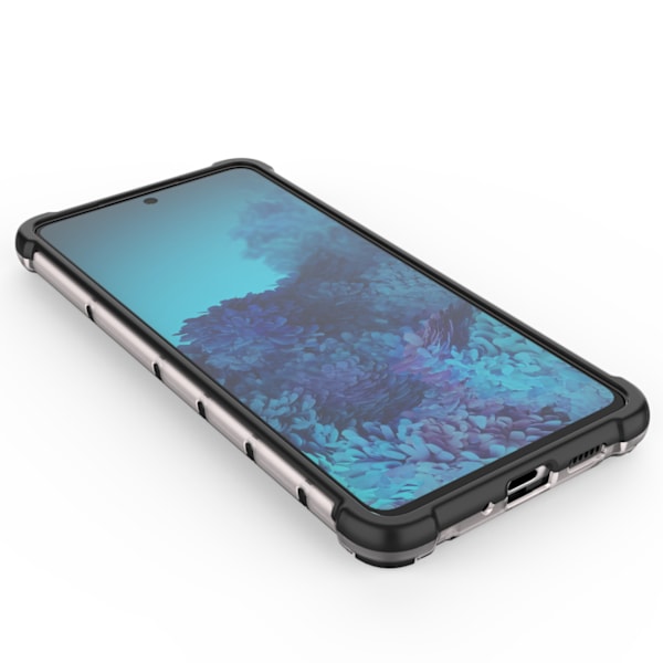 Samsung Galaxy A73 Blå Stöttåligt Skal med Gelram och Bikakestru