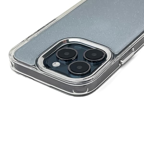 Glittrigt Transparent Skal för iPhone 16 Pro Max