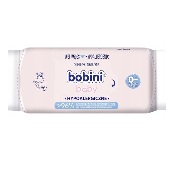 Bobini Baby Hypoallergeniska Våtservetter för Barn och Spädbarn/