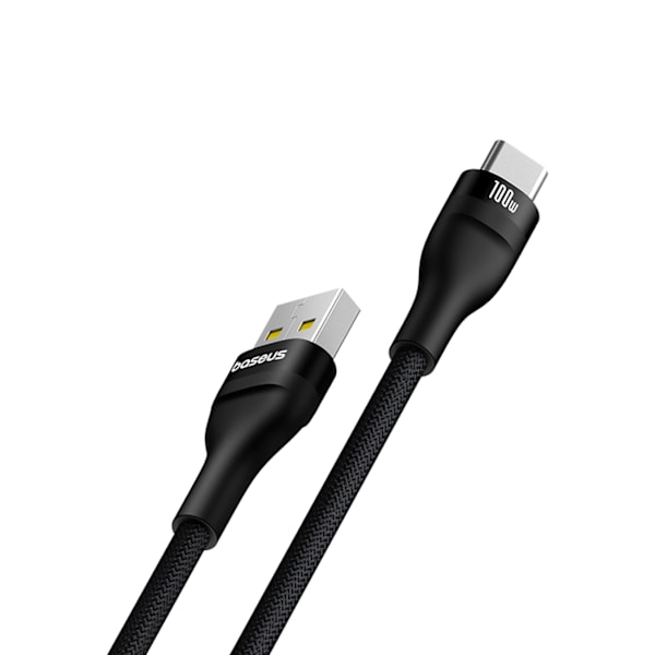Baseus Flash 2 Kabel USB-A till USB-C 100W 2 m - Svart