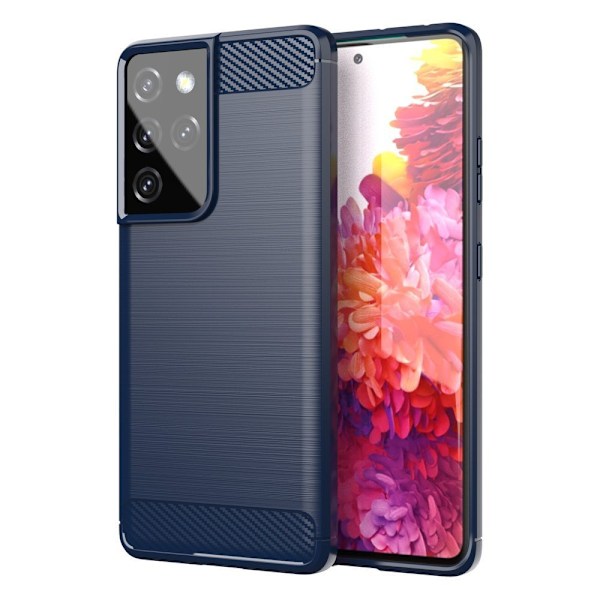 Flexibelt Kolfodral för Samsung Galaxy S21 Ultra 5G - Blå