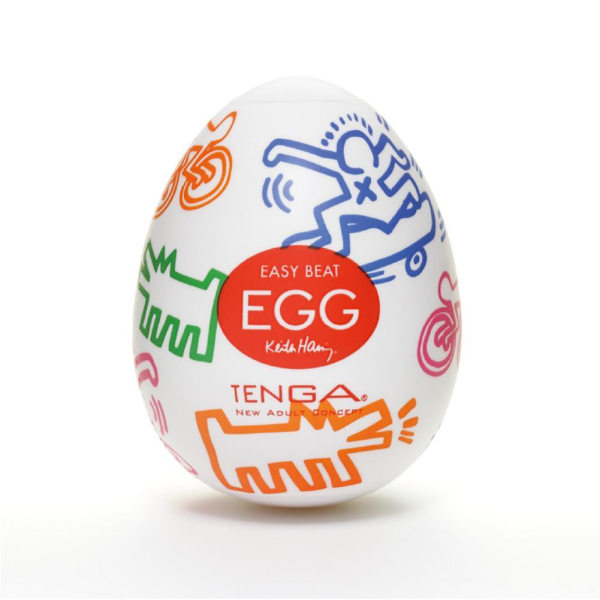 Tenga Easy Beat Ägg Keith Haring Street Engångsmasturbator i ägg