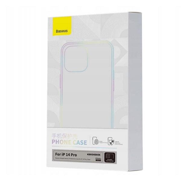 Baseus Simple 2 Fodral till iPhone 14 Pro Tunt Genomskinligt Ska