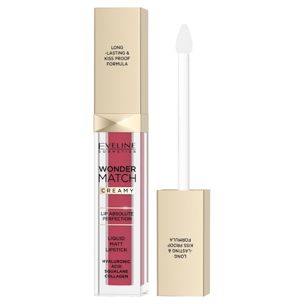 Eveline Cosmetics Wonder Match Matt Nestemäinen Huulipuna 12 Charming Red, 6.8 ml