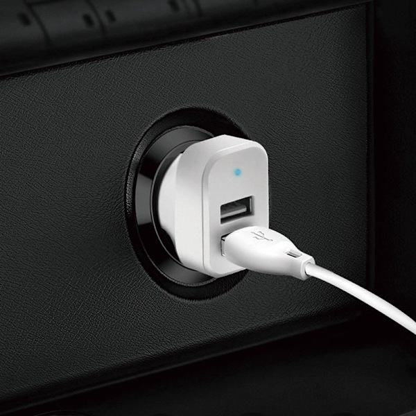 Dudao Biladdare Set: Dubbel USB 2.4A + 3-i-1 Kabel Lightning/Typ