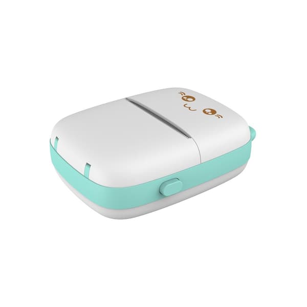 Mini termoprinter HURC9 med kattdesign - blå