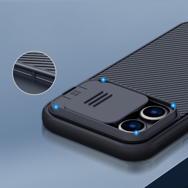 Nillkin CamShield Pro Magnetisk Skal för iPhone 14 Pro Max - Blå