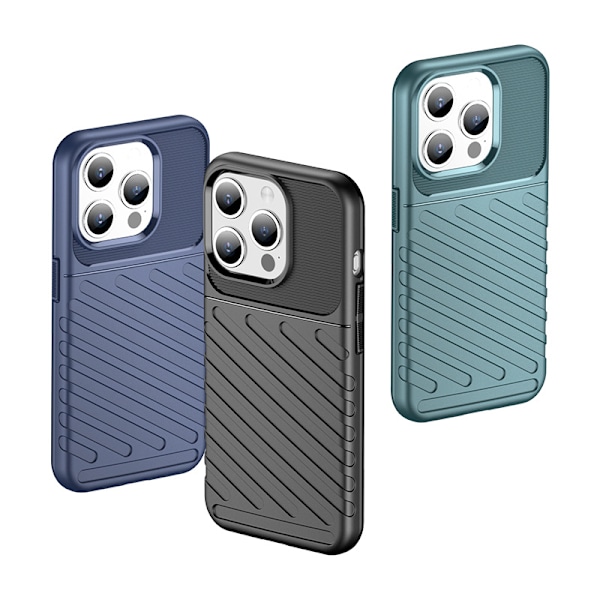 Stöttande Skal till iPhone 15 Pro Thunder Case - Blå