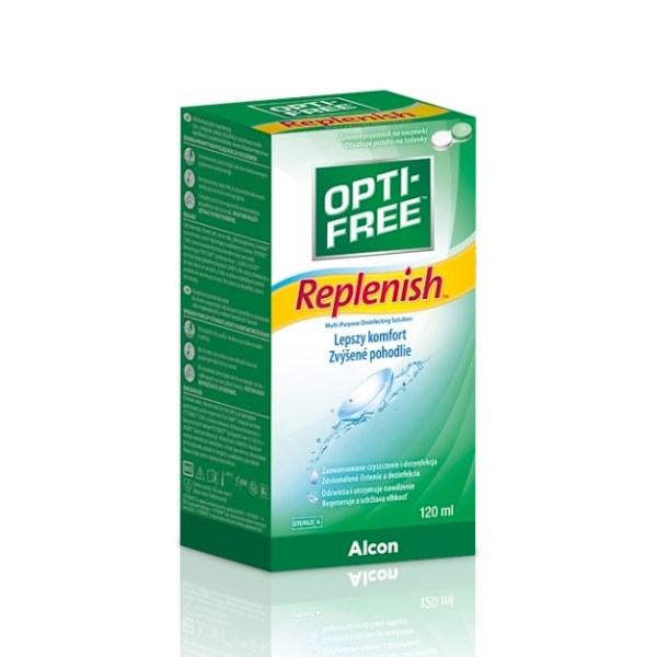 Opti-Free Replenish/ Allt-i-ett linsvätska/ 120 ml