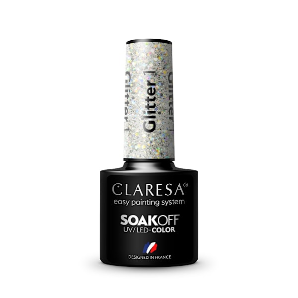 Claresa Glittrig Soak Off UV/LED Hybrid Nagellack 1/5g