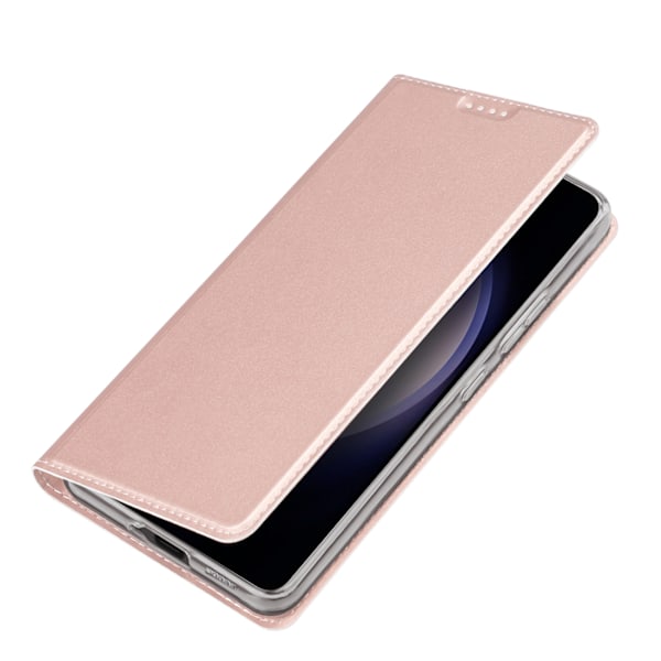 Samsung S24+ Fodral Dux Ducis Skin Pro med Flik - Rosa