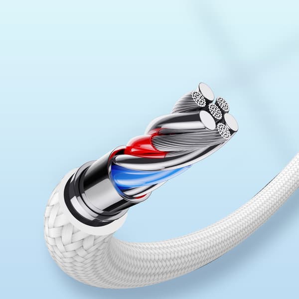 Joyroom Lightning/USB-C Kabel PD 20W 1.2m Vit Extraordinär Serie