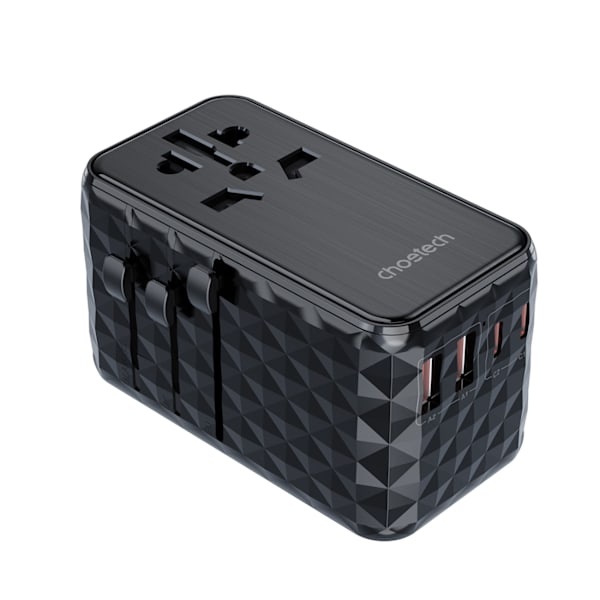 Choetech PD6028 Universal Reseladdningsadapter 100W med 2x USB-C