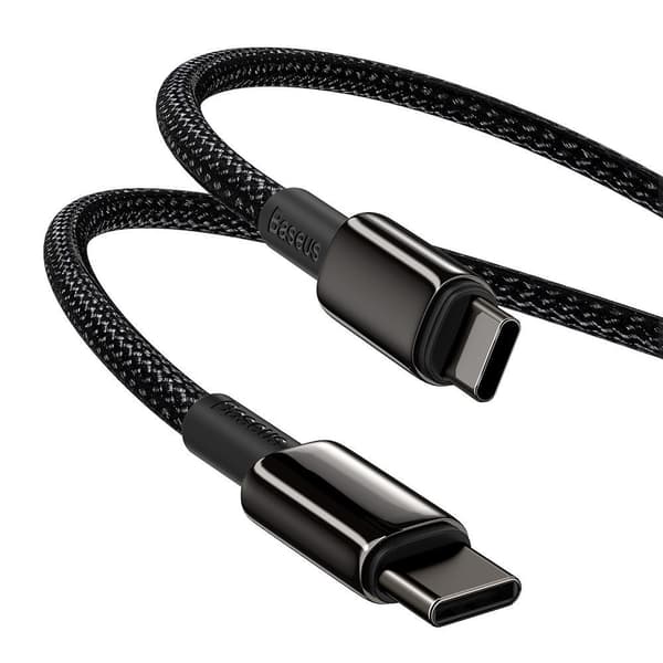Baseus USB-C till USB-C Kabel 100W 5A Snabbladdning 1m - Svart