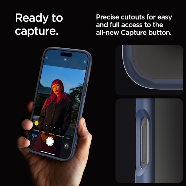 Spigen Ultra Hybrid Skal till iPhone 16 Pro Max - Blå