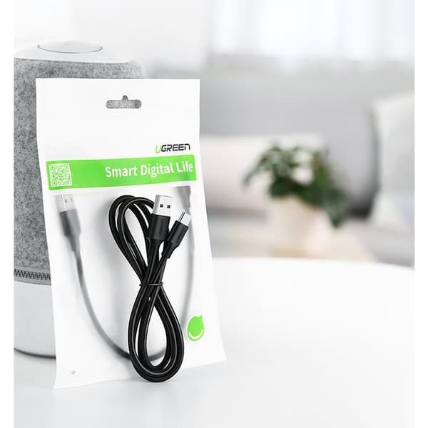 Ugreen US287 60118 USB-A / USB-C Kabel/ 3A/ 2m/ Svart