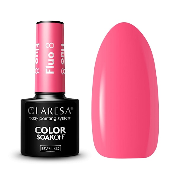 Claresa Soak Off UV/LED Fluorescerande Gellack 8/5g