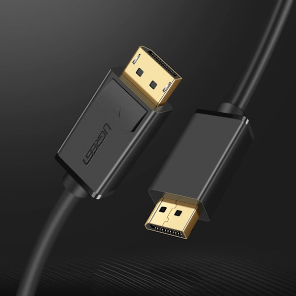 Ugreen DP102 DisplayPort 1.2 Kabel/ 4K/ 1 meter - Svart
