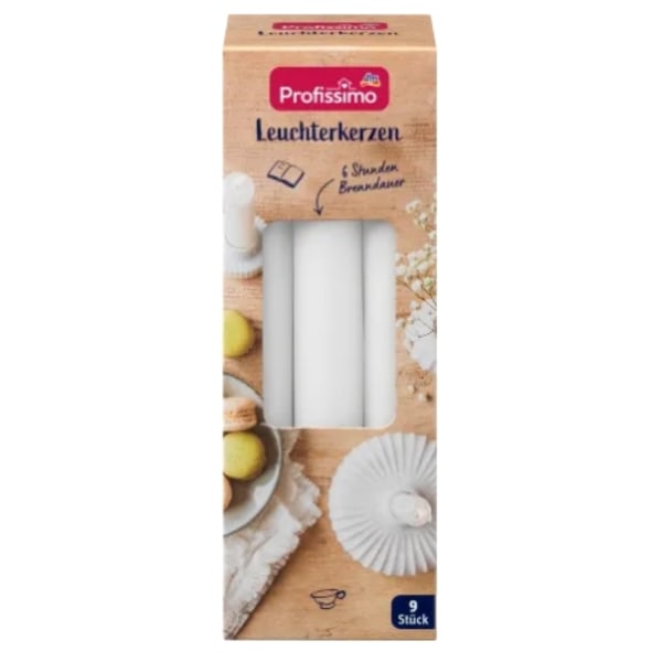 Ljusstakar i vitt set med 9 st (Tyskland Import)